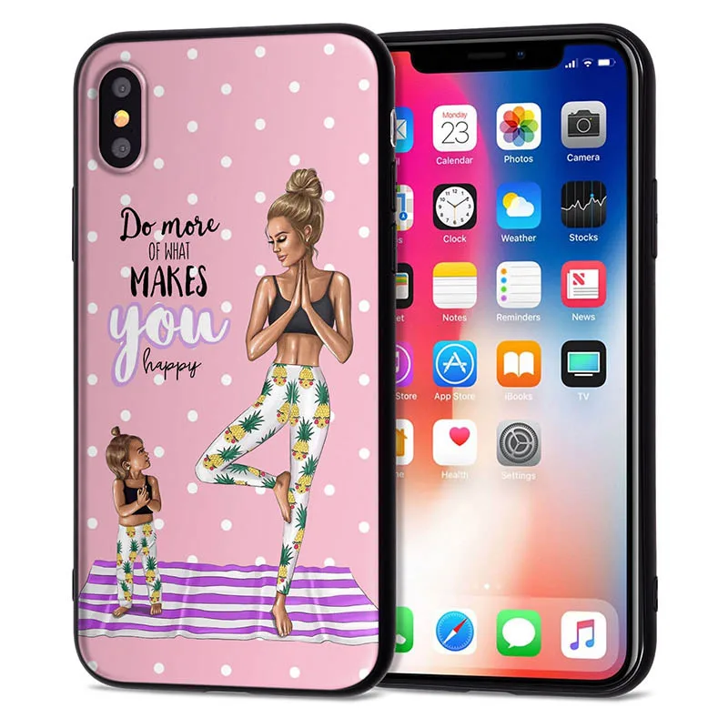 09 Чехол для iPhone 11 Pro, чехол для iPhone 5, 5S, 6, 6 S, 7, 8 Plus, X, XS, Max, Mom Love Baby, чехол для iPhone 7, мягкий чехол из ТПУ для iPhone XR, чехол - Цвет: 09