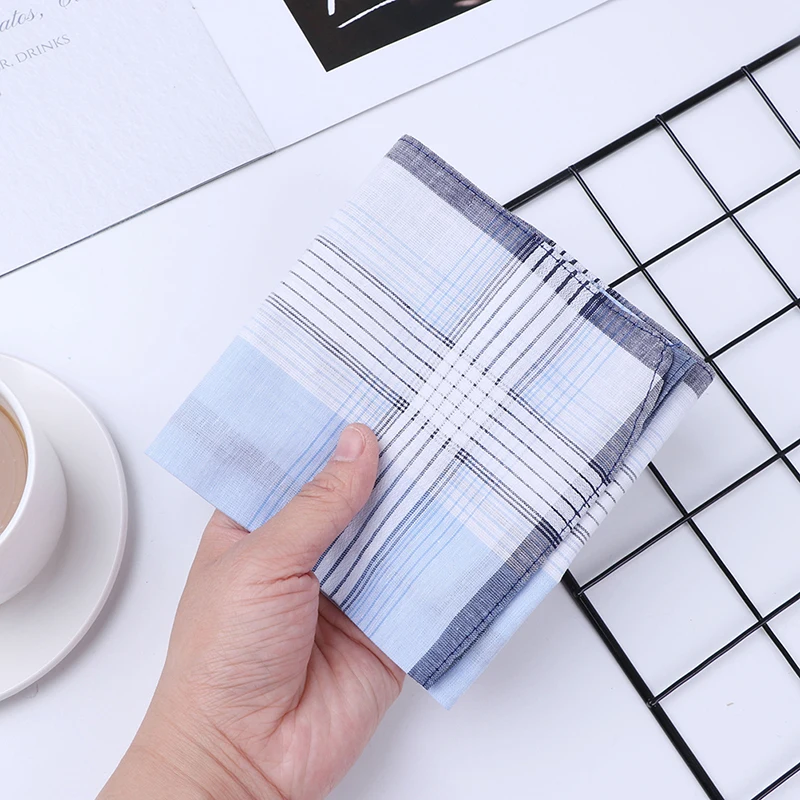 Мужские носовые платки 12 шт. мужские Ткань 100% хлопок размер цвет случайный выбор