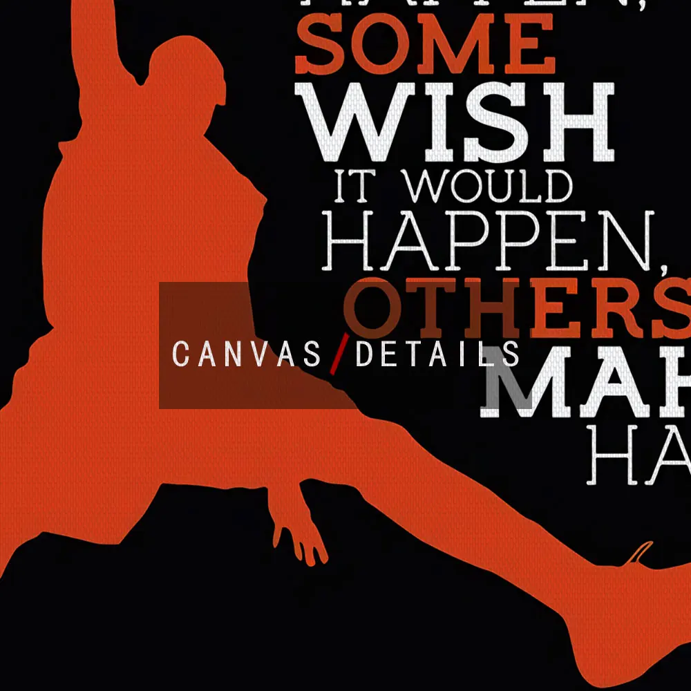 

Sports Love Basketball Canvas Painting Motivative Quotes Prints on The Wall Decor for Home HD Image