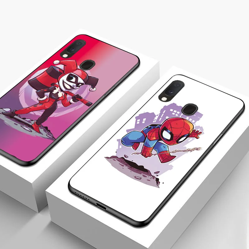 Чехлы Hero для samsung A20e A10 A30 A40 A50 A60 A70 чехол милый Капитан Америка черный ТПУ телефон Сумки для samsung Galaxy A20e чехол