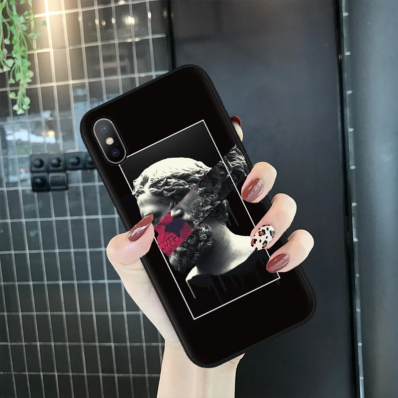 Чехол для Coque iPhone 11 Pro Max XS XR X 7 8, 6, 6 S, Plus, для samsung A51 A71 A40 A50 A70 J3 J5 J7 S7 S8 S9 плюс Чехол художественным - Цвет: bkhongya