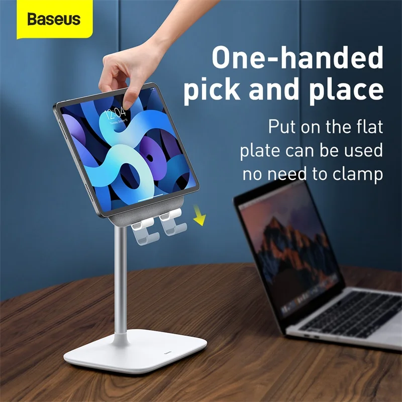 baseus adjustable mobile phone holder stand for desktop tablet stand for cell phone table holder mobile phone stand mount free global shipping