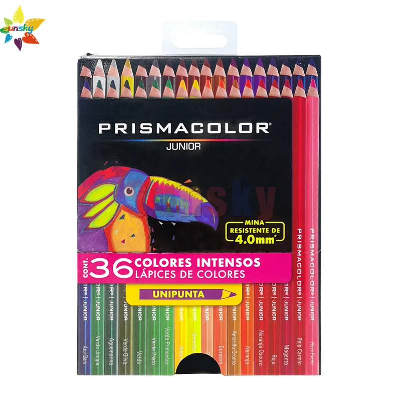 Набор цветных масляных карандашей Prismacolor junior Lapis De Cor Sanford нулевого уровня для начинающих студентов, в оригинальной упаковке, 12, 15, 24, 36, 48 цветов США.