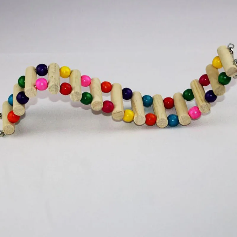 Игрушки для попугая хомяк деревянная лестница птиц веревка скалолазания укусы