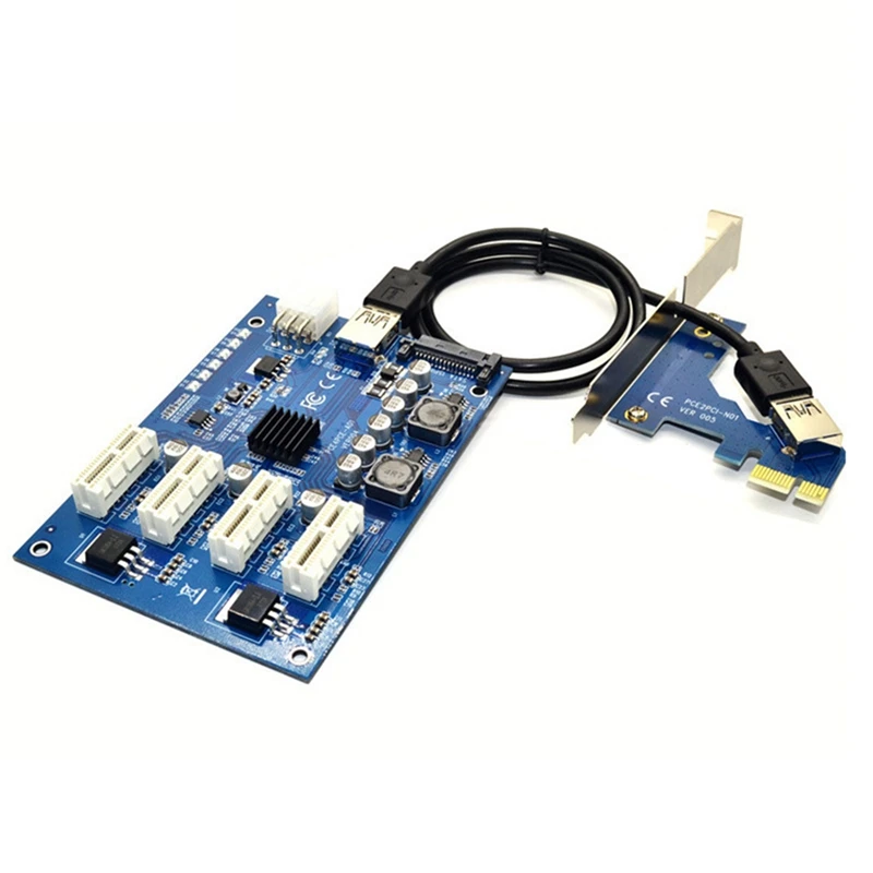 Комплект расширения PCI-E X1 до 4PCI-E X16 с 1 4 портами PCI Express переключатель усилитель