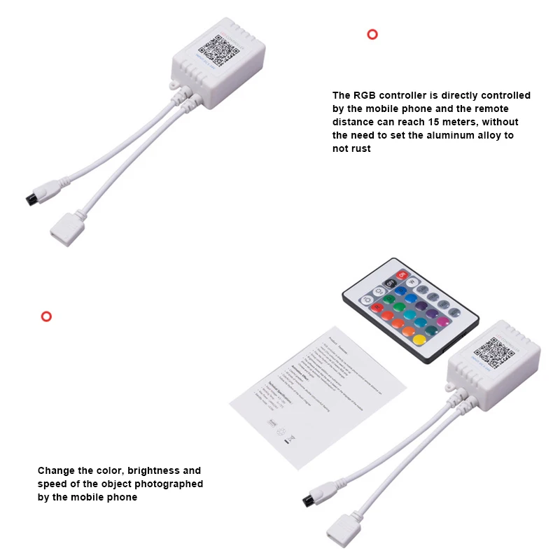 

DC RGB Bluetooth USB Controller Led Light Bar Bluetooth Control By WIFI Mobile Phone Led Controller ND998