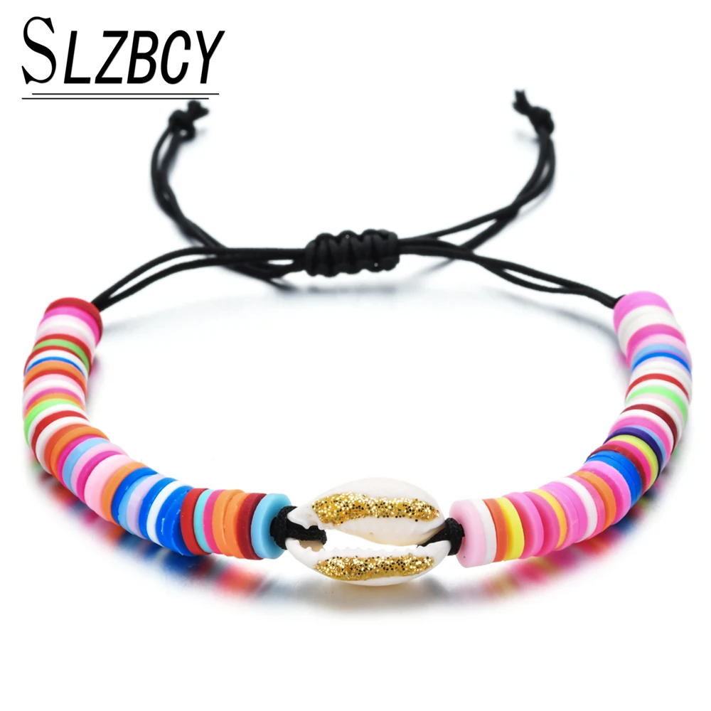 Очаровательные регулируемые плетеные веревочные браслеты в богемном стиле для