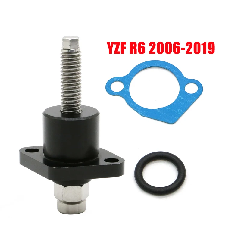 

Алюминиевый Регулятор натяжения цепи для Yamaha YZF R6 2006 - 2019 с ЧПУ, ручной кулачок, зубчатый натяжитель цепи FZ6R YZFR6 2018 2017 2016 2015 2014 2013