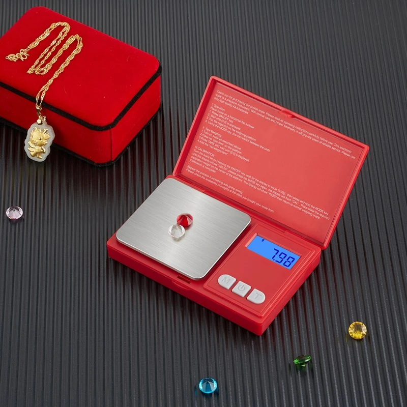 0.01g jewelry scales high precision digital Kitchen scales mini gram Electronic Scales LCD hand scales pocket weight scales Portable Palm weighing balance libra