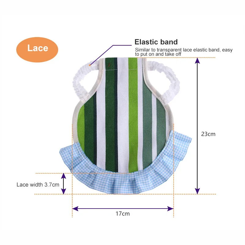 Курица одежда для домашних животных жилет Эластичная лента кружева утка гусь