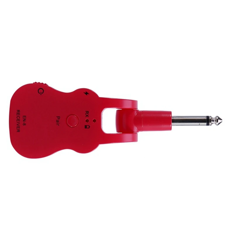 

EN-8 2.4GHZ UHF Wireless Audio Transmitter Receiver System USB Rechargeable Pick Up for Electric Guitar Parts