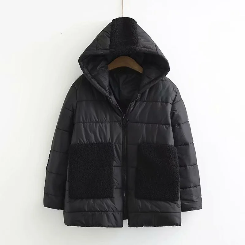 Европейские зимние пальто размера плюс хлопковые куртки с капюшоном и большими