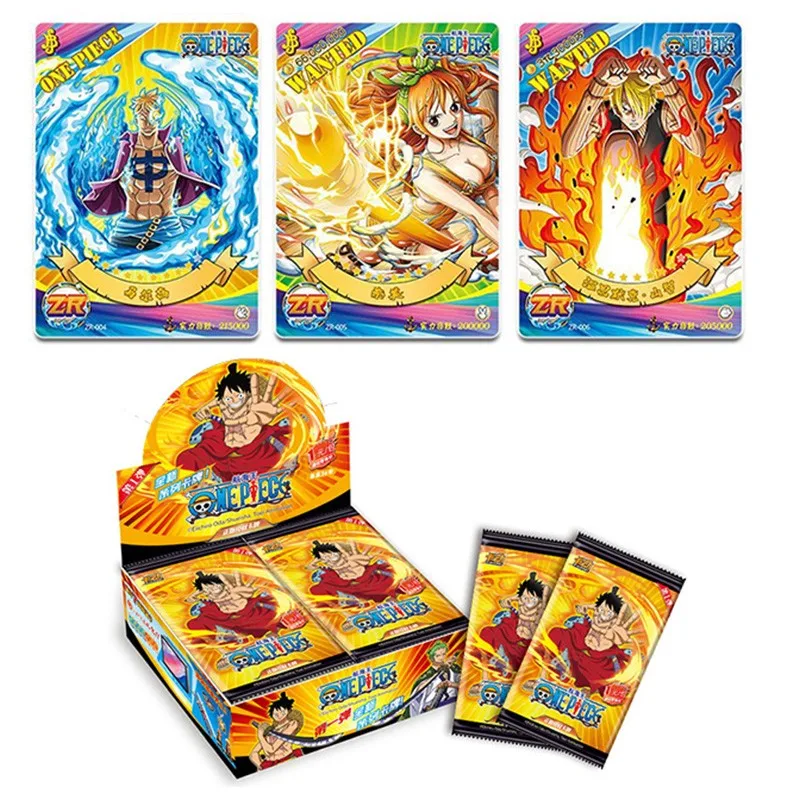 Juego de cartas de animaci&oacute;n de One Piece, tarjeta de colecci&oacute;n de personajes perif&eacute;ricos, juguete de almacenamiento de tarjetas de chico-1