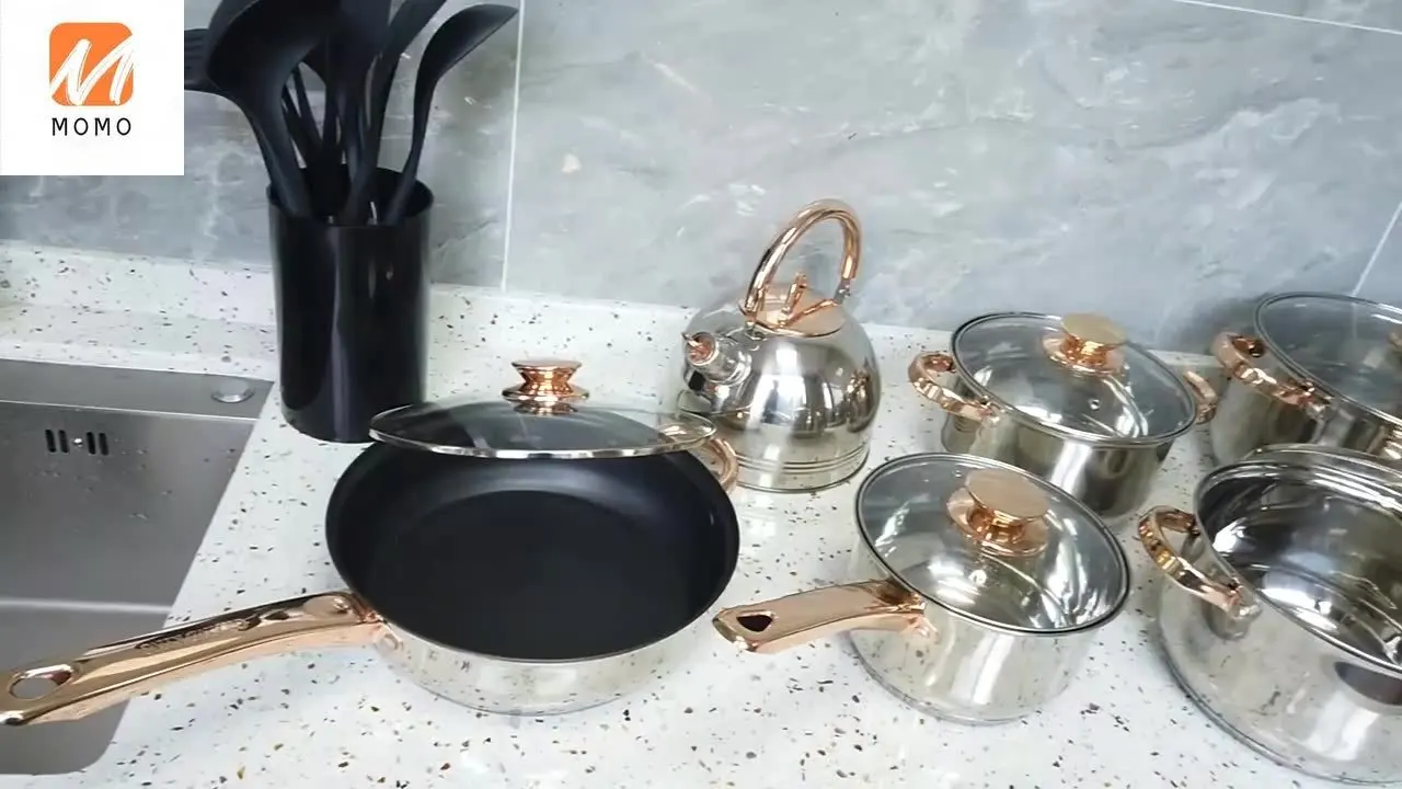 

12pcs Non Stick Smokeless Iron Pans and Pots Cookware Set