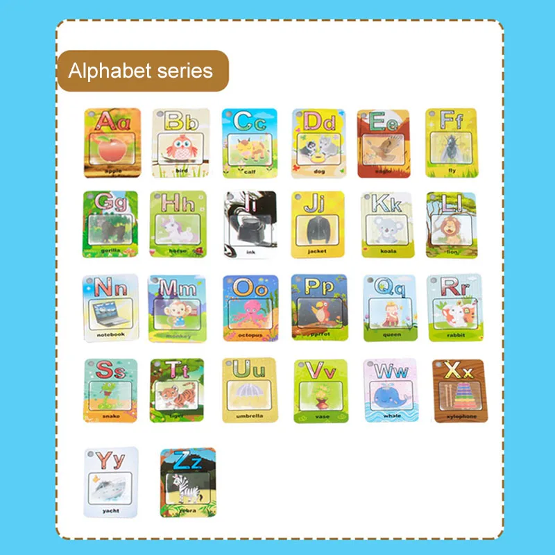 

Kids Water Drawing Card Water Painting Board English Learning 26 Alphabet Coloring Book Early Recognize Educational Toys Gift