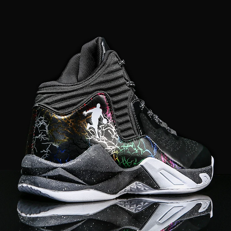 

Mens Basketball Shoes Breathable Cushioning Non-Slip Wearable Sports Shoes Gym Training Athletic Basketball Sneakers Male Basket