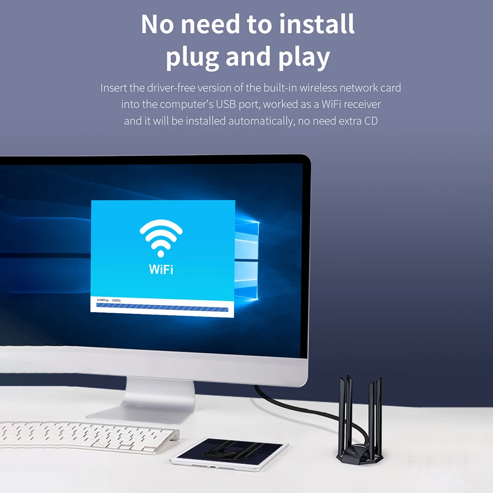 COMFAST CF-WU785AC 1300 Мбит/с Wi-Fi адаптер 2 4 + 5 8 GHz Dual Band сетевой карты Micro USB 3 0 Беспроводной