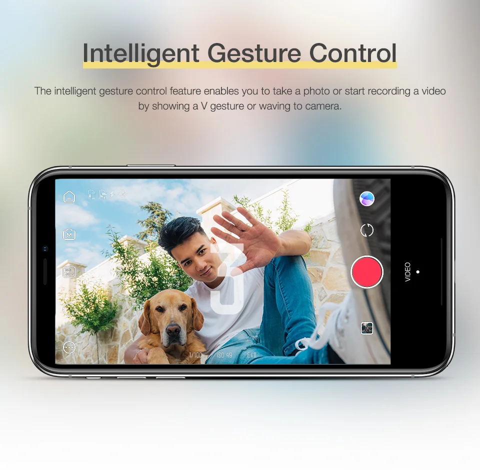 ZHIYUN Smooth X Гимбал стабилизатор складная селфи-палка для смартфона расширяемый портативный айфон андроид влог он.