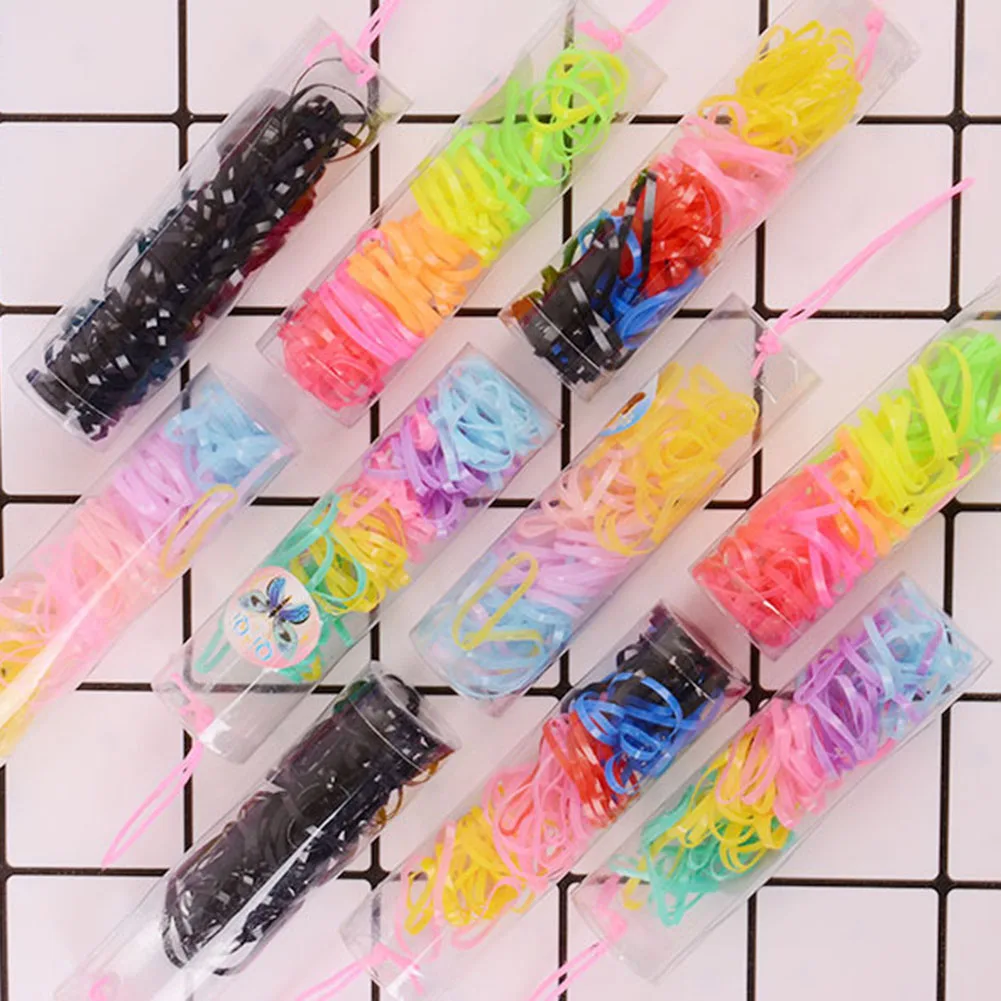 Резиновый держатель для волос из ТПУ около 90 шт./упак. силиконовый хвостика