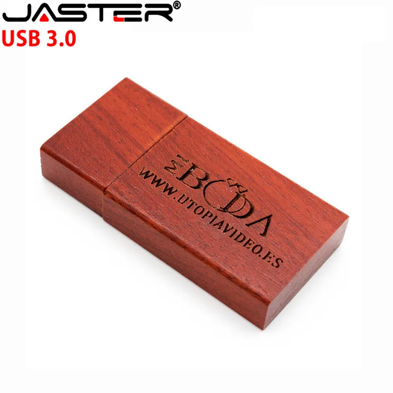 USB-флеш-накопитель JASTER деревянный 4/8/16/32/64 ГБ в подарочной коробке | Компьютеры и