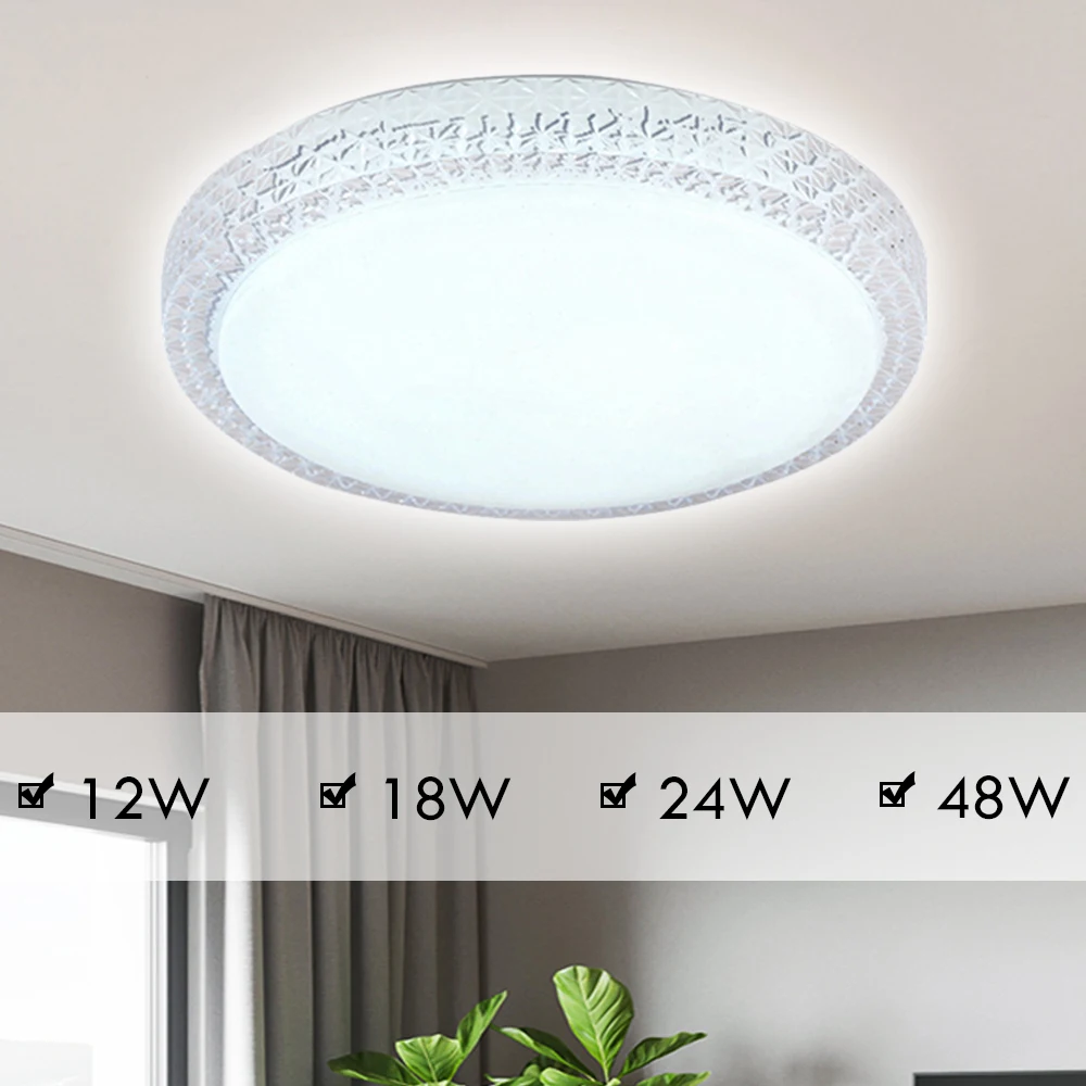 Светодиодный потолочный светильник 12 Вт/18 Вт/24 Вт современный с утопленным