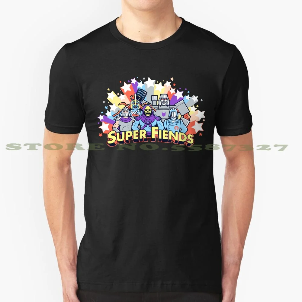 Супер демоны классный дизайн Мода Футболка супер друзей 80S злодей Myah | Мужская