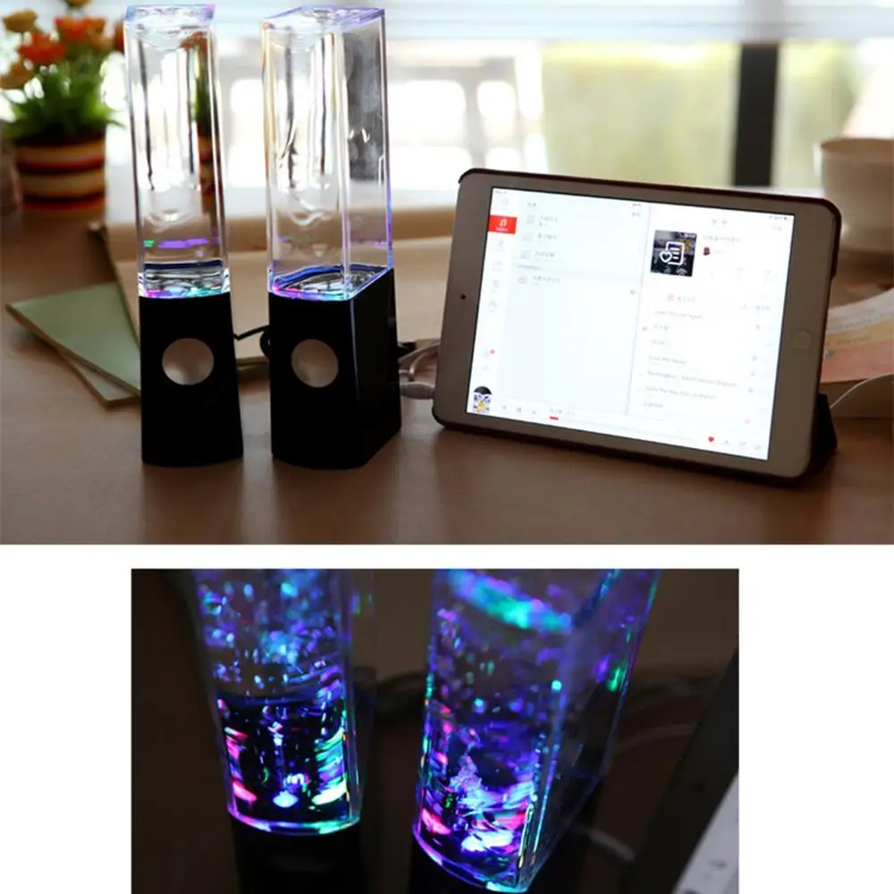 Креативный водный танцевальный динамик музыкальный фонтан звук красочный