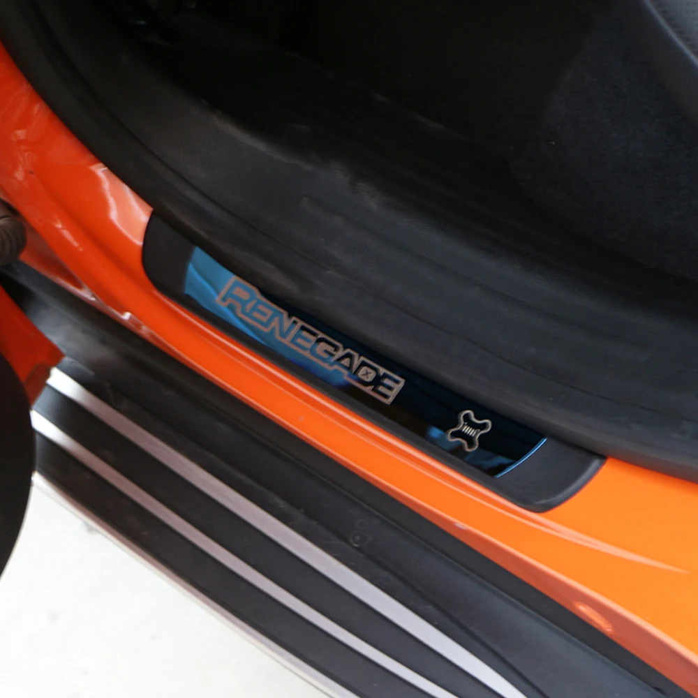Накладка на порог автомобиля подходит для Jeep Renegade защитная наружная отделка