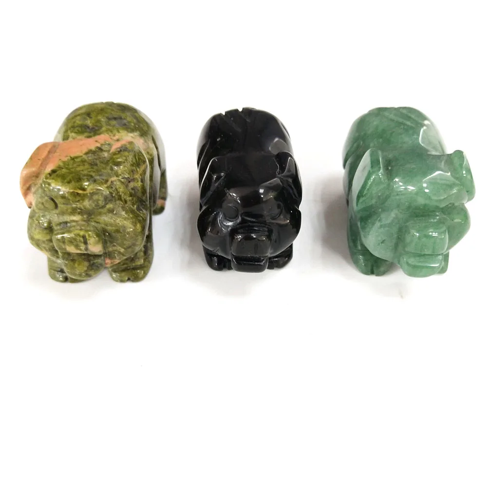 2 дюйма натуральное ручное резное исцеление кристаллический камень унакит