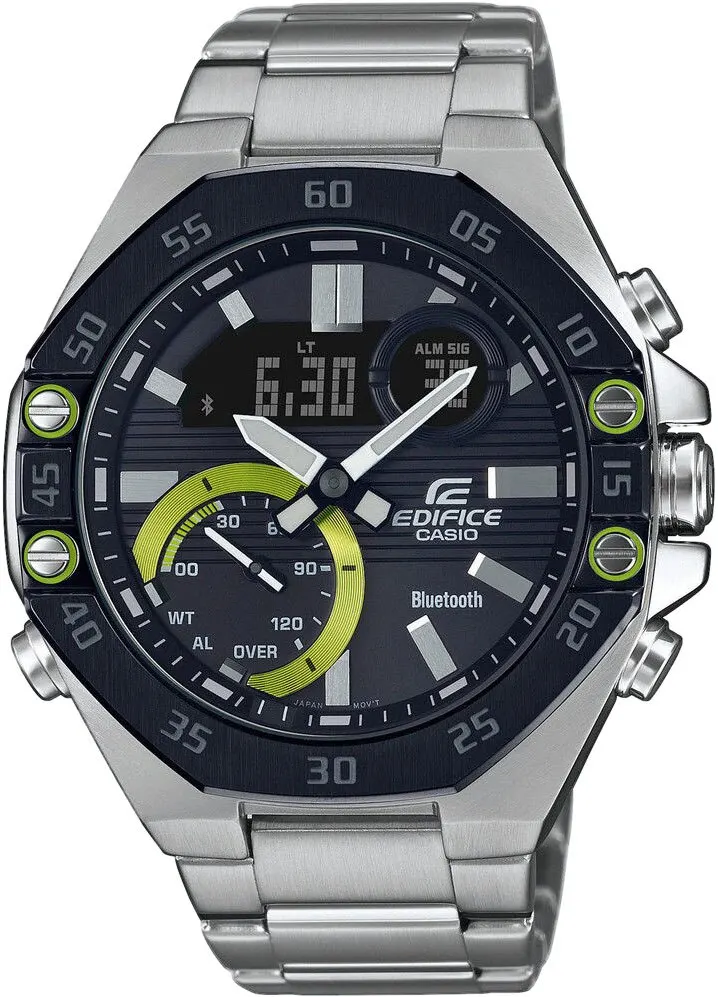 Часы ``CASIO`` ECB-10DB-1A многофункциональные мужские часы с Bluetooth и солнечной батареей |