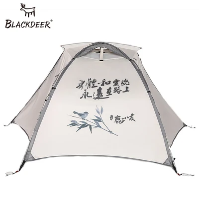 BD11811105 BLACKDEER Открытый походный рюкзак палатка двойной слой водостойкий алюминиевый сплав полюс рыбалка охота Приключения семейные вечерние - Цвет: BD11811105