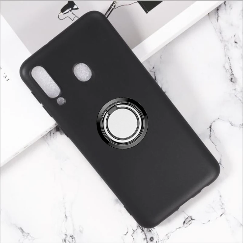 Чехол для Samsung Galaxy M30 A40S с держателем на заднем кольце, чехол для телефона, мягкий силиконовый чехол из ТПУ на SM-M305F/DS SM-M305FN, SM-M305G