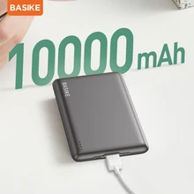 BASIKE Mini Power Bank 10000mAh Portable Powerbank Poverbank External Battery Phone Charger Spare Battery for iphone xiaomi