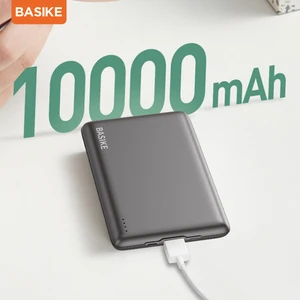 basike mini power bank 10000mah portable powerbank poverbank external battery phone charger spare battery for iphone xiaomi free global shipping