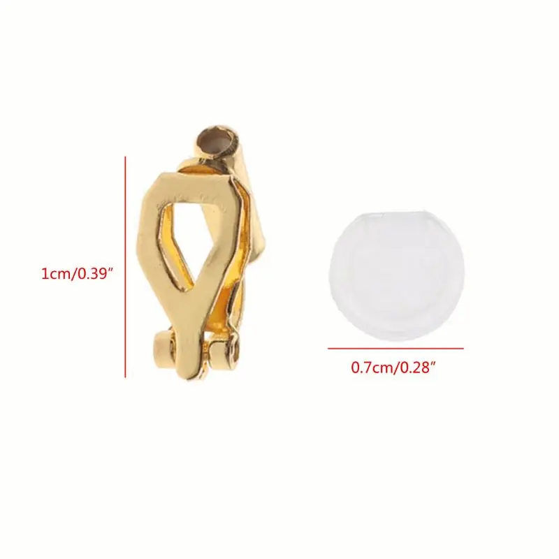 

20Pcs DIY Earrings Converter With Comfort Earring Pads Turn Pierced Into Clip-On