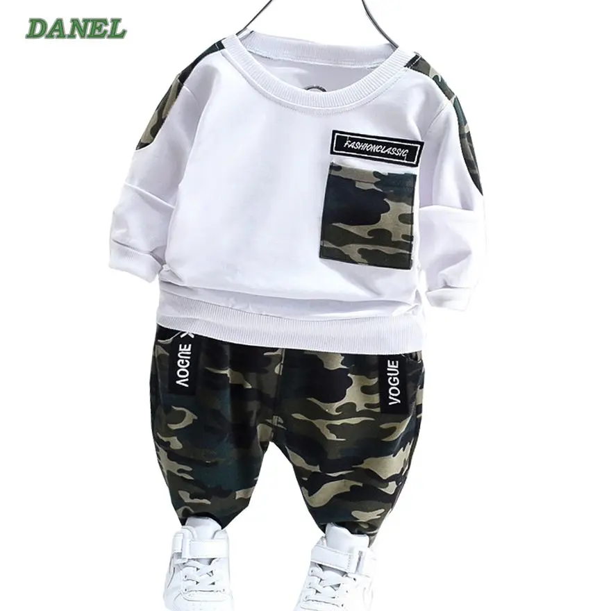

Hot Sale! 2021 New Style Children's Suit Boys and Girls Long-Sleeved T-shirt+Pants Sports Sets Children Clothing 1-5 Years Old