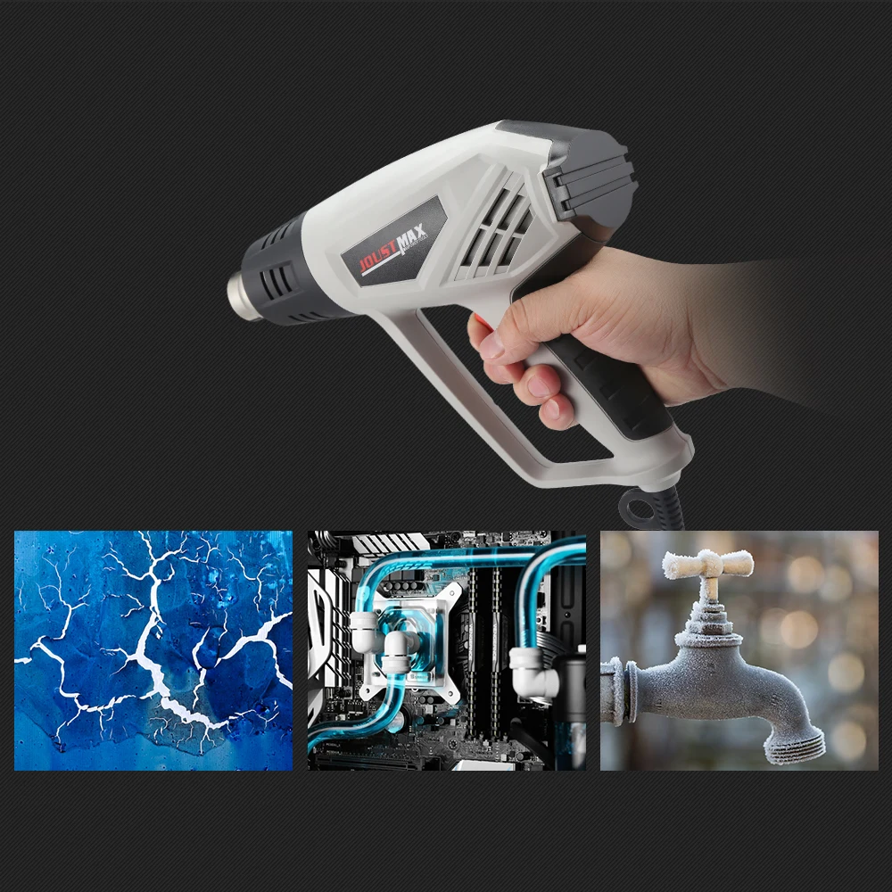 Hot Air Gun Electric Adjustable Temperature JST2503 2000W Handheld Heat Gun Shrinking Power Tools Two Speeds Temperature