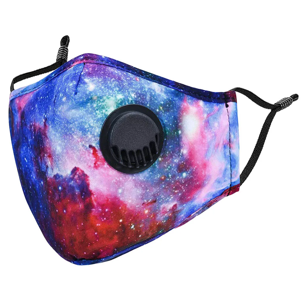 Маски унисекс уличная моющаяся многоразовая маска для лица с рисунком Tie dye рта 3