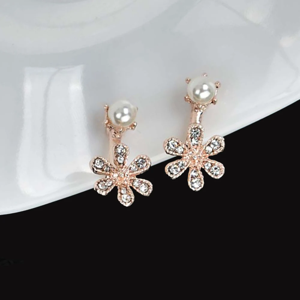 Серьги клипсы без пирсинга с искусственным жемчугом|Серьги-клипсы| |