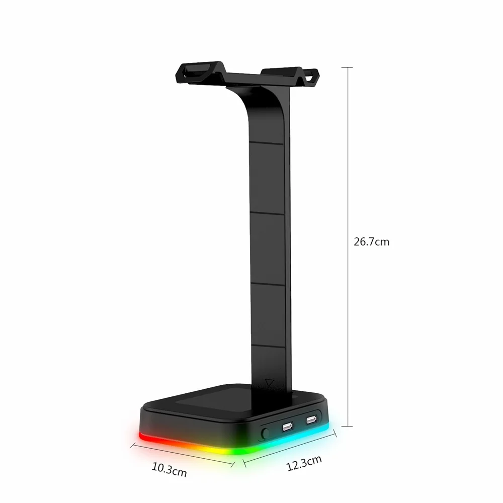 Подставка для игровой гарнитуры осветительная база с 2 портами USB и 3 5 мм