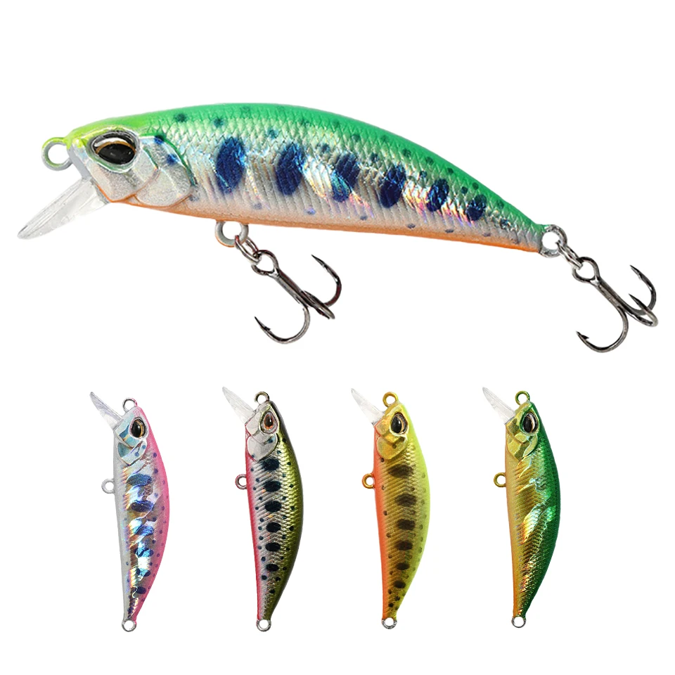 

1PCS Mini Minnow 3D Fisheyes Fishing Lure 55MM 5G Lifelike Artificial Lure Hard Bait Crankbait Pencil Sea River Fishing Tools