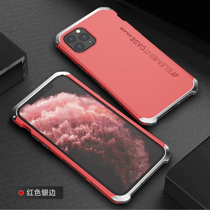 Металлический Алюминиевый Чехол Bumber для iphone 11, чехол-гибрид, задняя крышка из поликарбоната для iphone 11 pro max, чехол, противоударный чехол, Fundas
