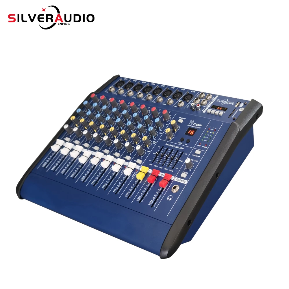 8-канальный цифровой аудио микшер консоль караоке микрофон Звуковой микшерный