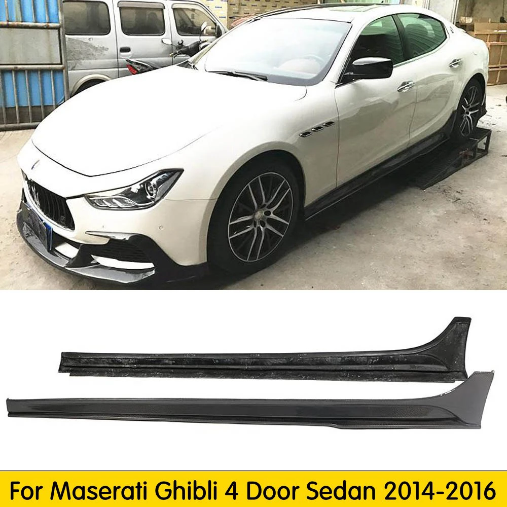 Боковые накладки из углеродного волокна для Maserati ghiали Sedan 4 Door 2014 2019|Амортизаторы|