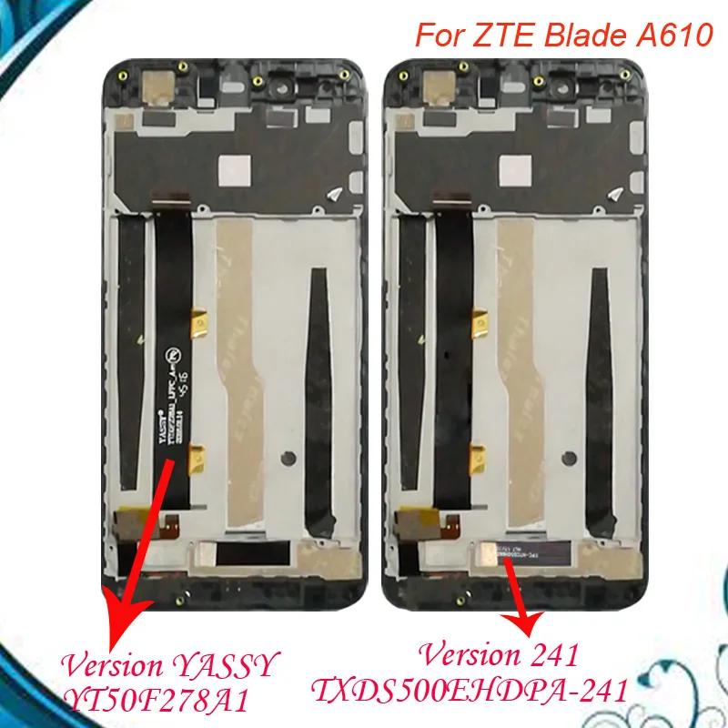 Для ZTE Blade A610 ЖК-дисплей сенсорный экран HD дигитайзер в сборе для /A241 версия с