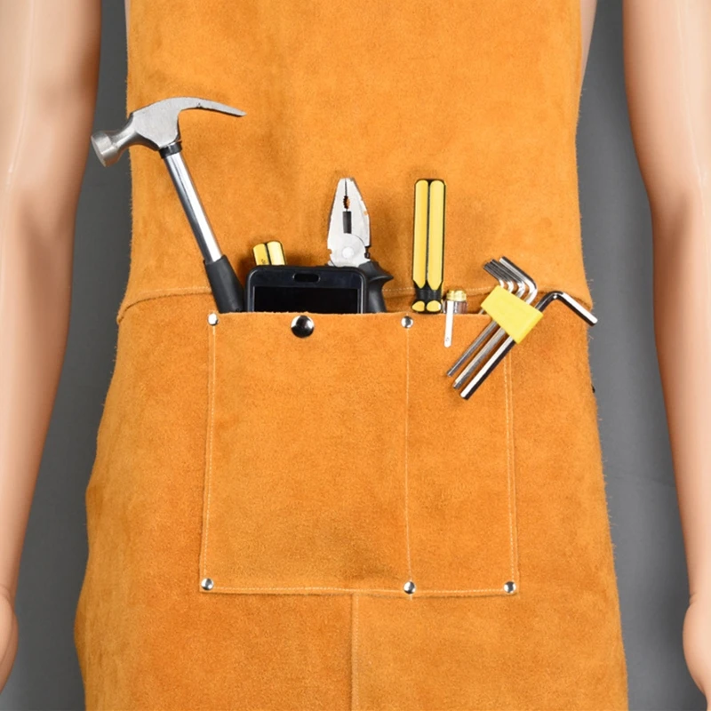 

Safety Shop Leather Welding Work Apron,Heat&Flame Resistant, Protective Clothing