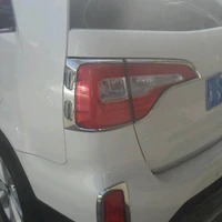 for kia sorento 2013 2014 2015 abs chrome rear light cover trim taillights lamp protector frame accessories