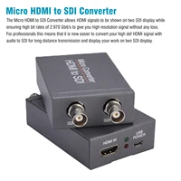 micro hdmii to sdi converter 1080p hd loop band loop out 2 970 bits adapter for camera auto embedder format detection