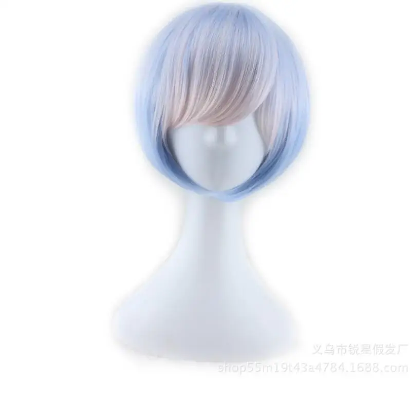 Парик унисекс с прямыми волосами для косплея защитой от царапин разных видов