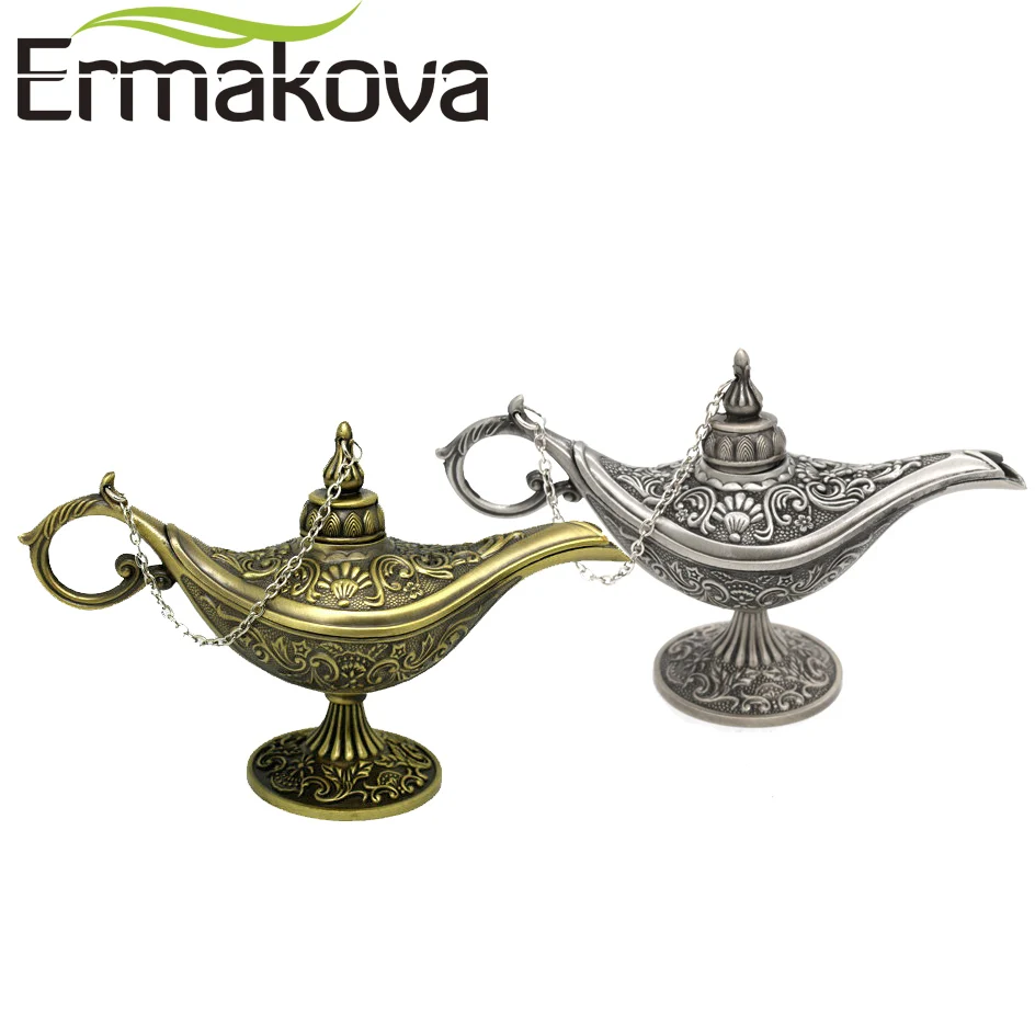 ERMAKOVA 12 см Мини Классический Редкие Легенда Genie волшебный Джинн лампа курильницы